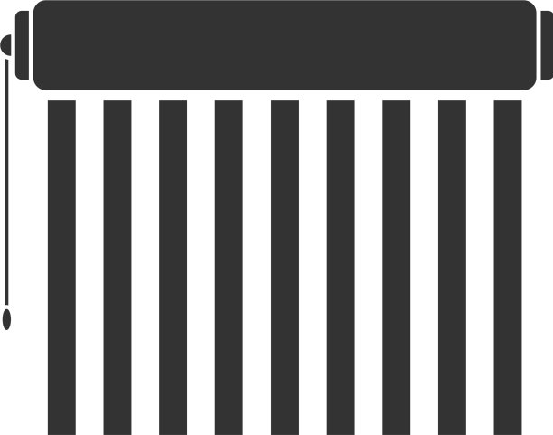 百叶窗图标平图片下载