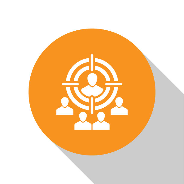 白色营销目标战略概念图标图片下载