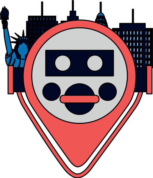 纽约市的双筒望远镜图片下载