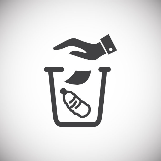 垃圾相关图标的背景图形和图片下载