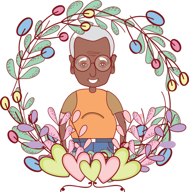 卡通可爱的爷爷图片下载