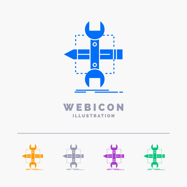 构建设计开发草图工具5颜色字形图片下载