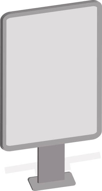 模拟广告牌空白户外广告牌图片下载