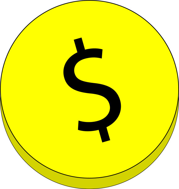带有美元符号的硬币图片下载