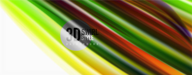 现代液体彩色流动上的白色-彩色流动图片下载