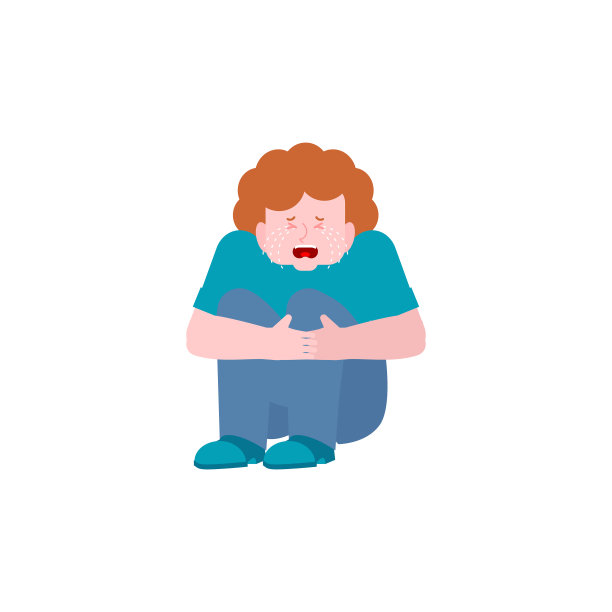 小男孩害怕哭，小男孩害怕坐着图片下载