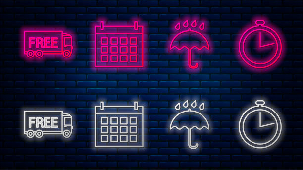 设行日历伞，雨落自由图片下载