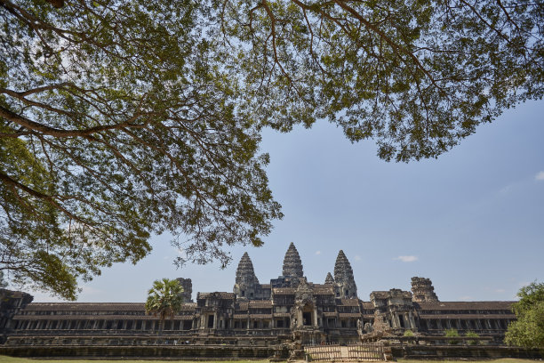 柬埔寨暹粒吴哥窟寺庙建筑群的各种照片图片下载