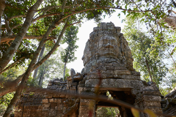 柬埔寨暹粒吴哥窟寺庙建筑群的各种照片图片下载