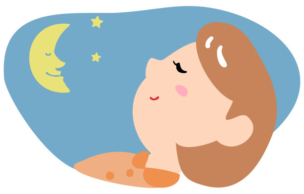 画的是一个晚上熟睡的女人图片下载