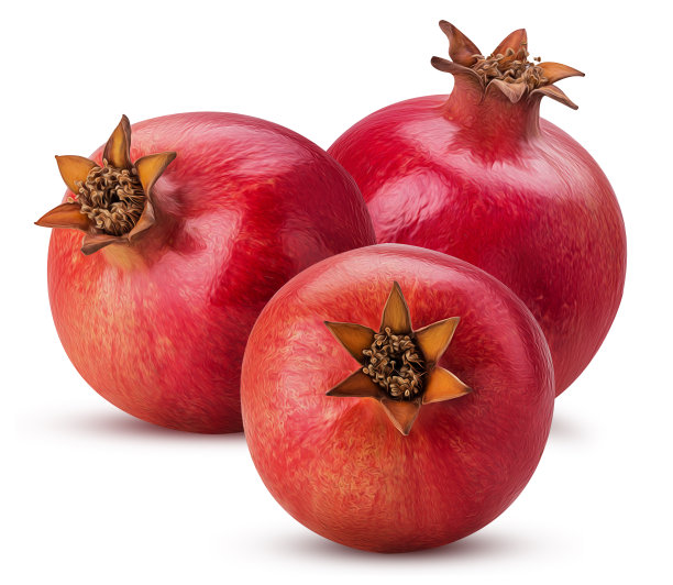 三熟石榴果油漆效果图片下载