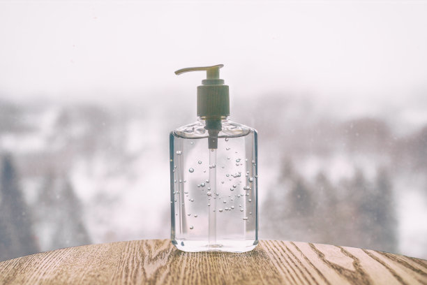 冠状病毒洗手液瓶，用于COVID-19冠状病毒洗手液酒精凝胶摩擦液图片下载