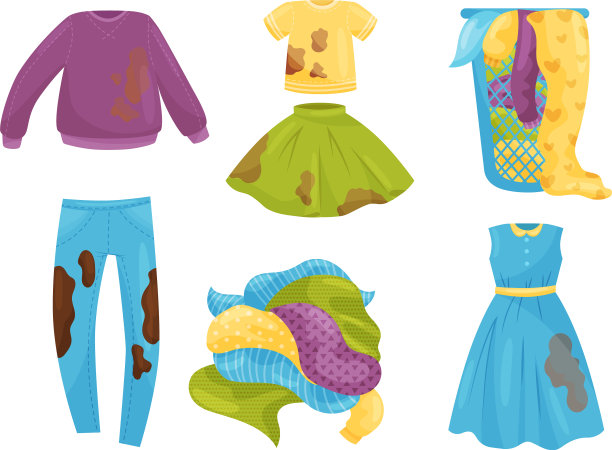 把脏衣服堆在地板上，弄脏图片下载