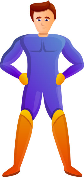 超级英雄卡通风格图片下载