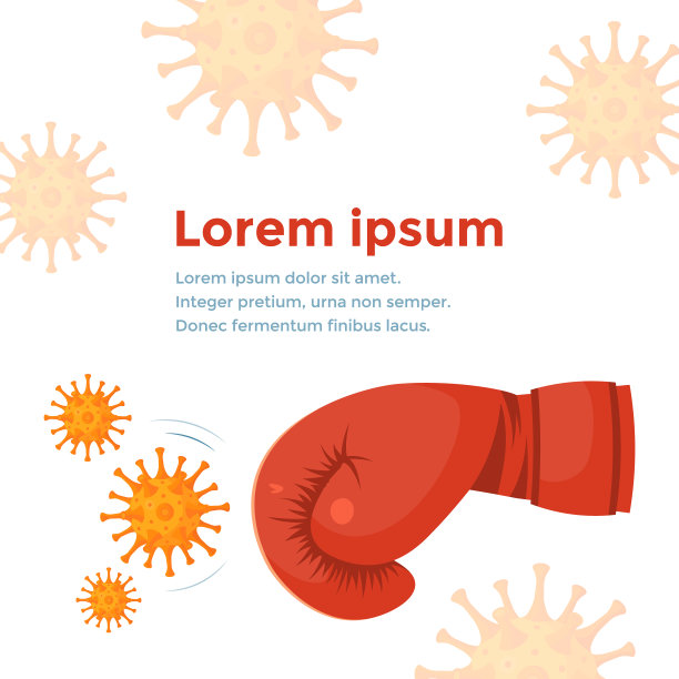 战斗病毒概念，矢量在卡通风格图片下载