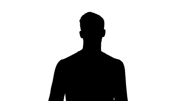 剪影学生在防毒面具行走图片下载