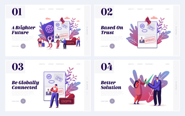 旅游网站的护照和签证文件图片下载