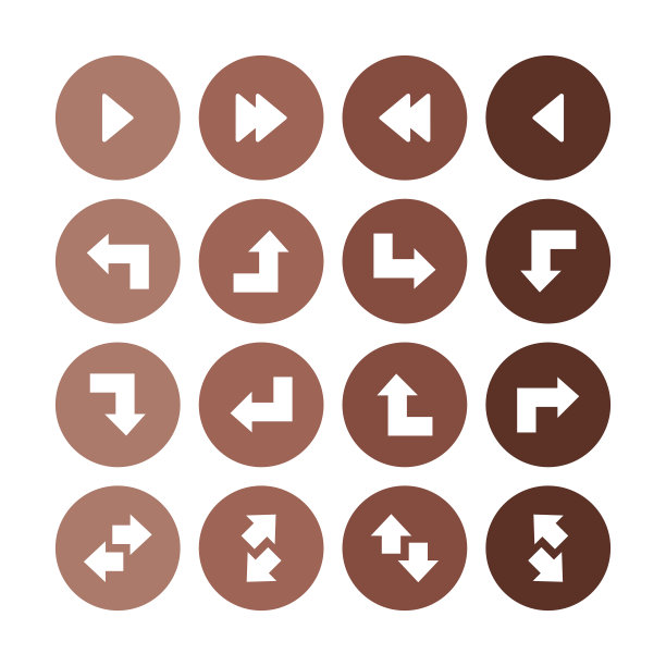 箭头图标通用集图片下载