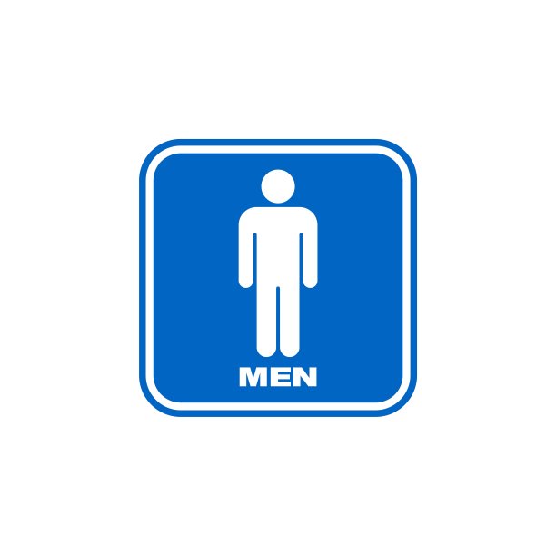矢量图标模板-男人厕所插图设计。向量EPS 10。图片下载