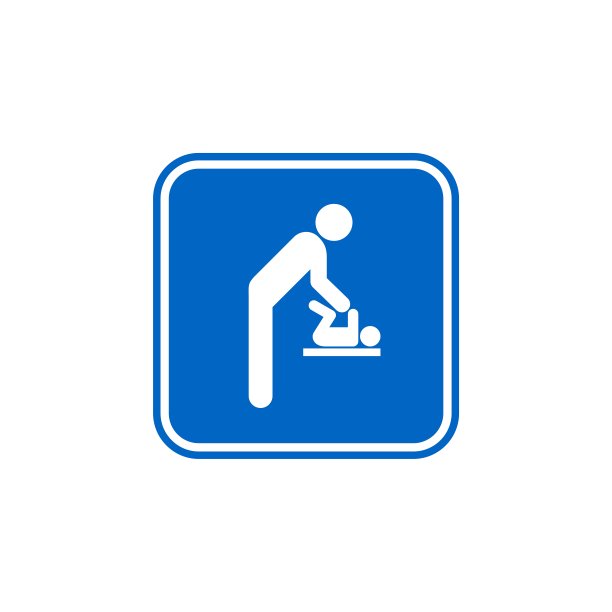 矢量图标模板-改变尿布插图设计。向量EPS 10。图片下载