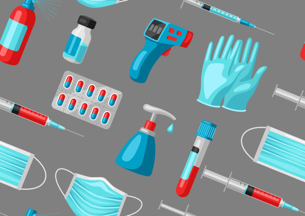 无缝模式与医疗设备和防护。图片下载