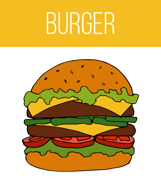 快餐传单模板街头食品卡图片下载