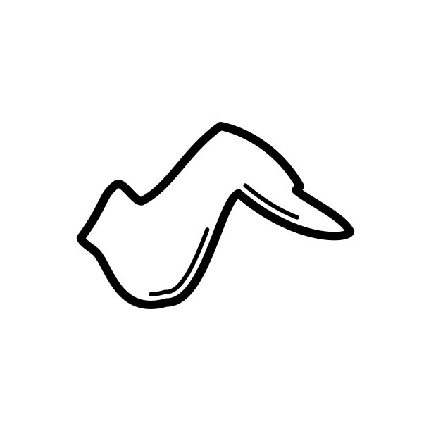 翼鸡图标平面矢量模板设计流行图片下载