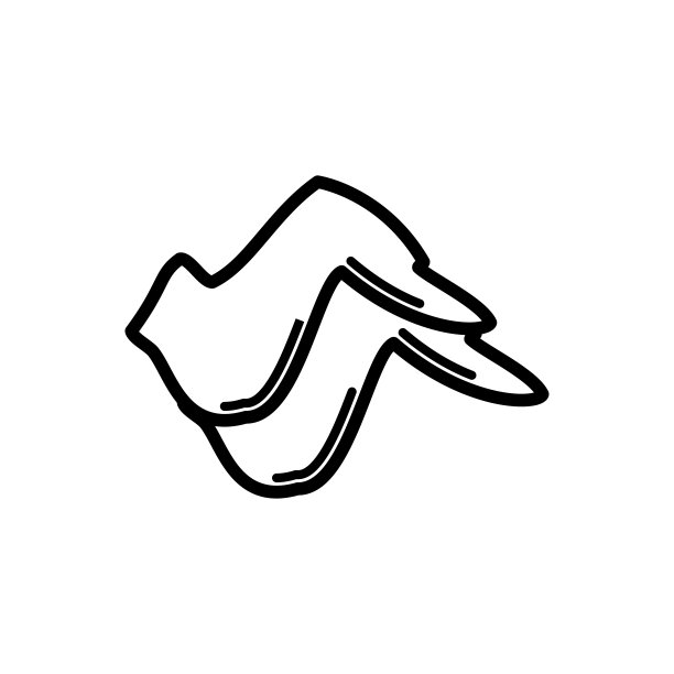 翼鸡图标平面矢量模板设计流行图片下载