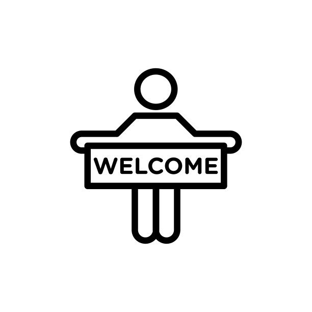 你好标牌气泡说话图标平面矢量模板设计潮流图片下载