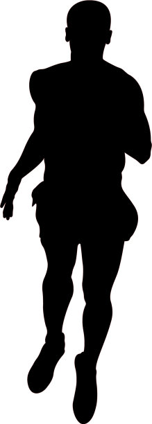 年轻的中长跑运动员图片下载