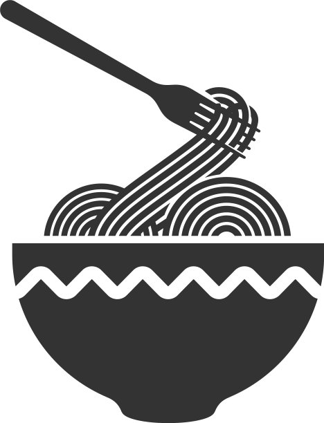 一盘面条，细长的长条意大利面图片下载