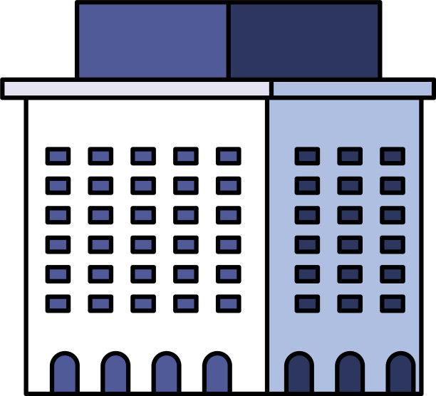 银行融资大楼以白色为背景图片下载
