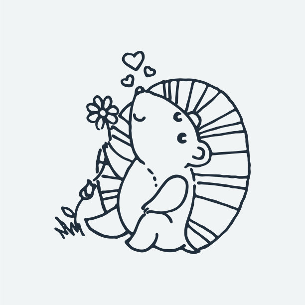 可爱的卡通动物剪辑艺术为儿童设计图片下载