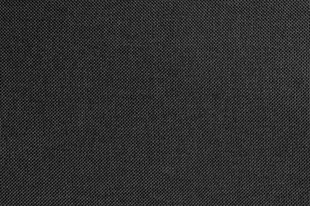 黑色灰色的织物纹理为背景和设计艺术作品与天然纺织品无缝图案。图片下载