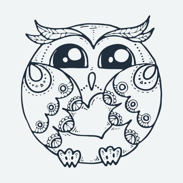 可爱的小鸟卡通手绘可爱为图片下载