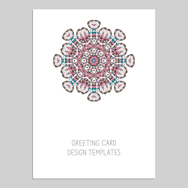 问候和名片宣传册模板图片下载