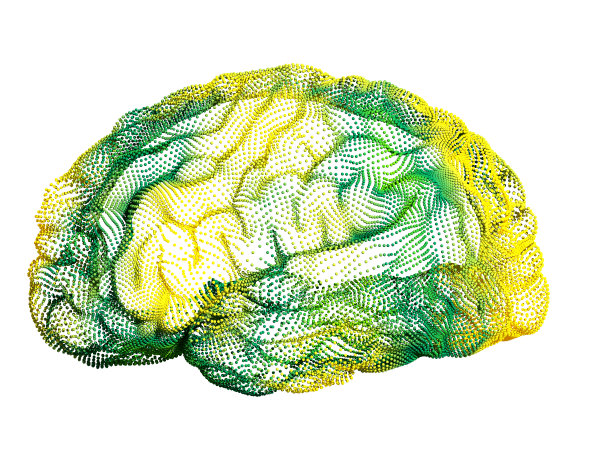 用点抽象人类大脑图片下载