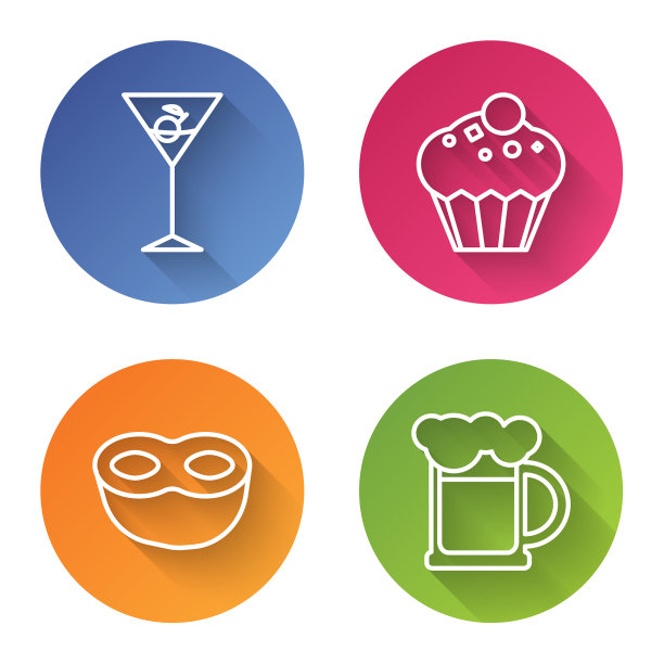 定线马提尼玻璃松饼节日面具和图片下载