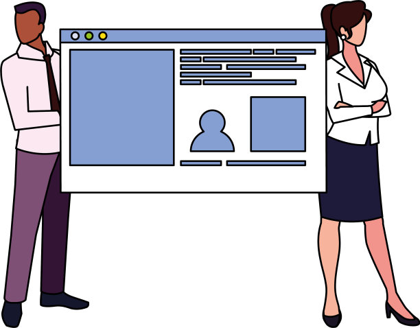 夫妻俩在办公室做生意图片下载