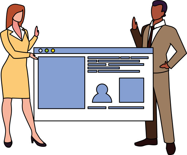 夫妻俩在办公室做生意图片下载