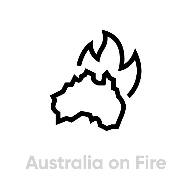 地图澳大利亚丛林大火燃烧澳大利亚图片下载