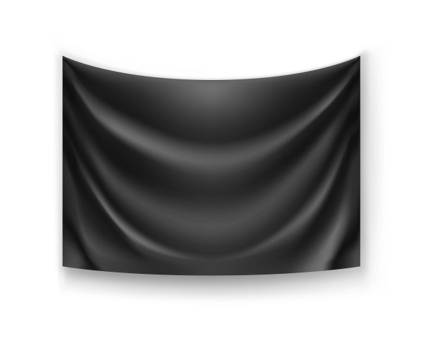 现实的黑色横幅广告图片下载