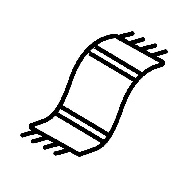 纺织地毯图标矢量轮廓插图图片下载