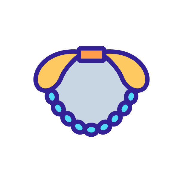 手镯与弓图标矢量轮廓插图图片下载