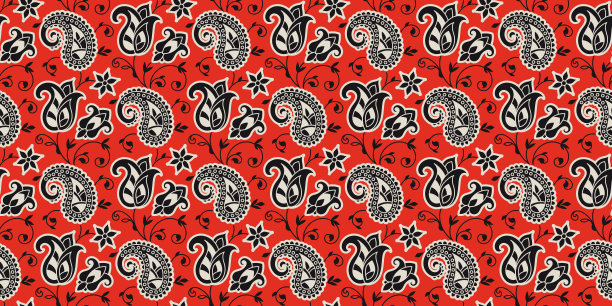 矩形无缝波西米亚印花矢量设计地毯，地毯，披肩，毛巾，纺织品，瑜伽垫。颈围巾或头巾图案设计。传统的装饰性民族图案与佩斯利图片下载