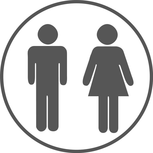 厕所图标男女通用图标图片下载
