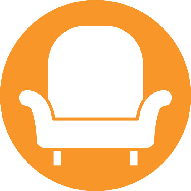 客厅沙发家具孤立图标图片下载