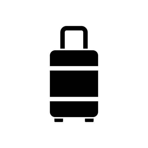 行李图标平面矢量模板设计流行图片下载