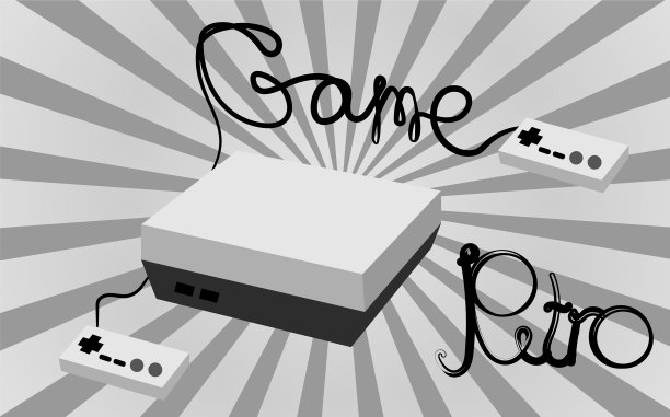 黑白复古时髦的矩形图片下载