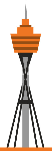 塔上白色的澳大利亚著名地标图标图片下载